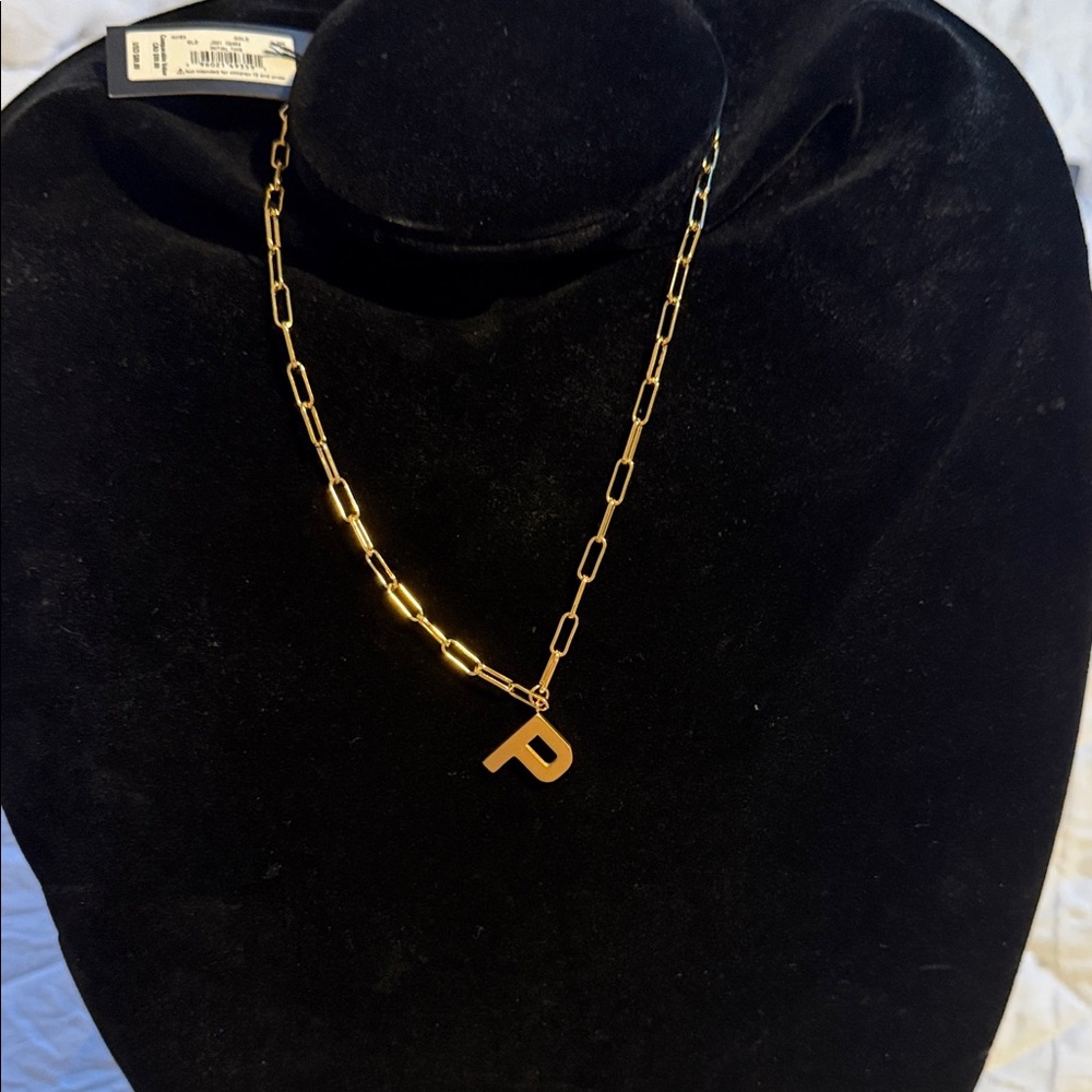 Kate Spade Gold Letter P Necklace